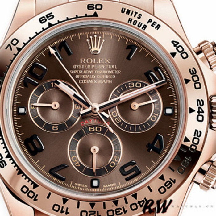 Rolex Daytona m116505 Everose Gold Brown Dial 40MM Mens Replica Watch