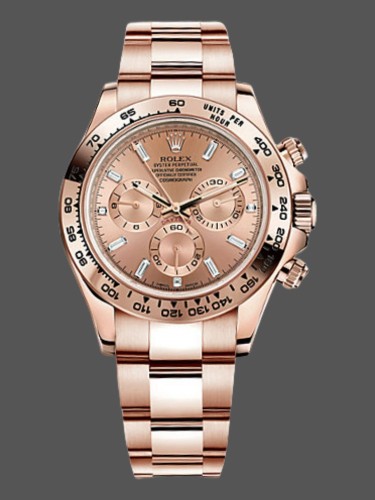 Rolex Daytona m116505 Everose Gold Sundust Pink Dial 40MM Mens Replica Watch