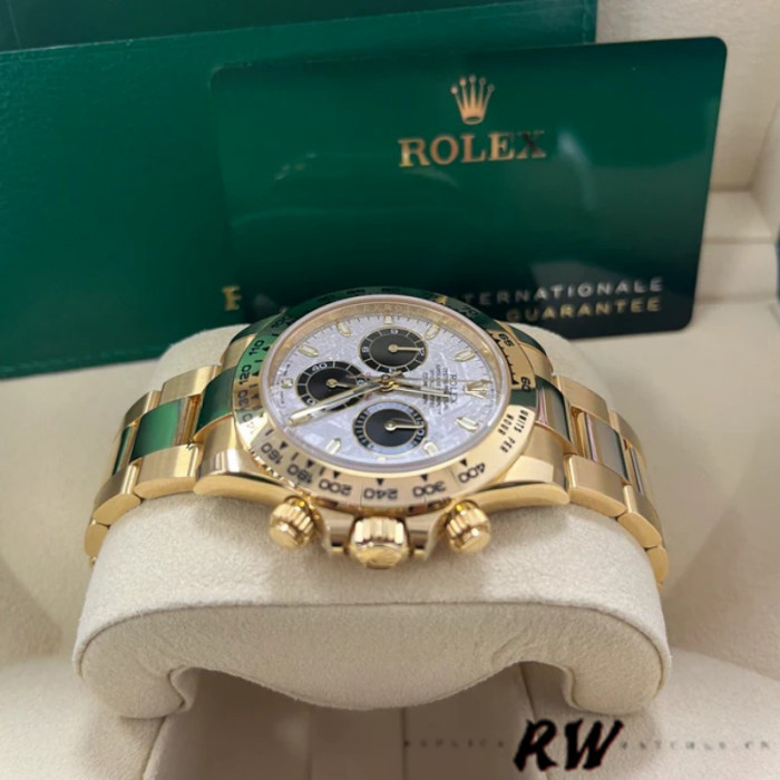 Rolex Daytona 116508 Yellow Gold Meteorite Grey Dial 40MM Mens Replica Watch