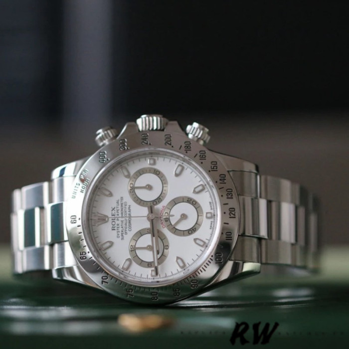 Rolex Daytona 116520 Stainless Steel Case White Dial 40MM Mens Replica Watch