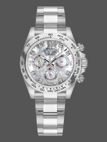 Rolex Cosmograph Daytona 116509 White Mother of Pearl Dial 40MM Mens Replica Watch