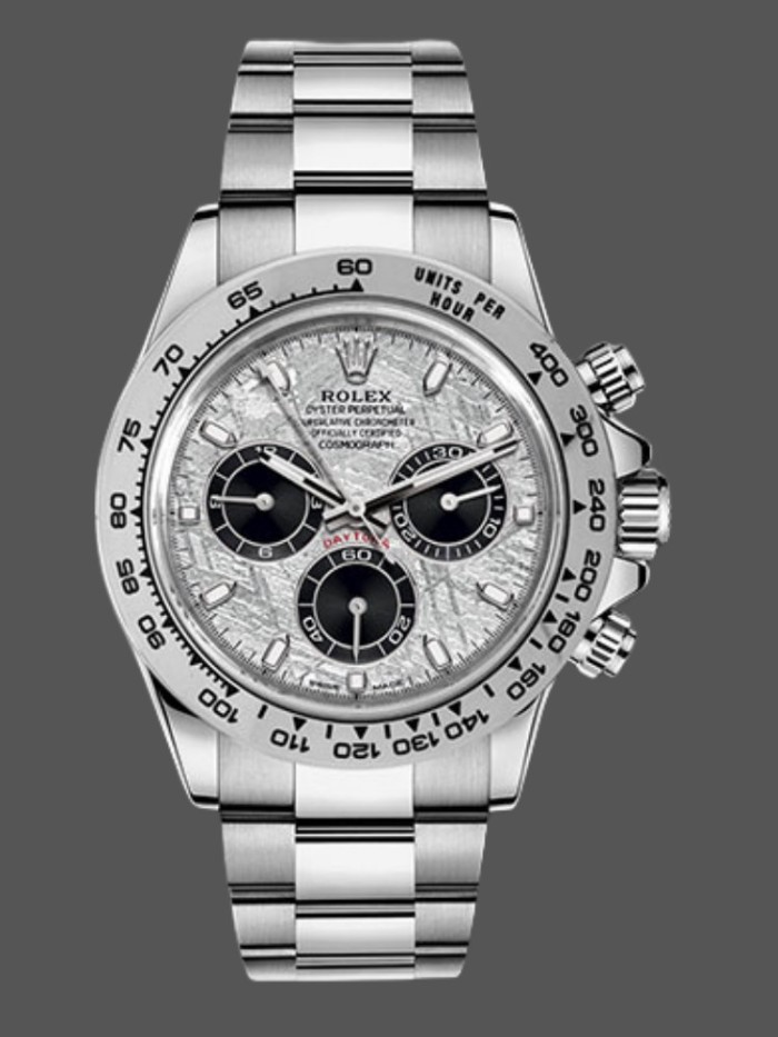 Rolex Cosmograph Daytona 116509 Meteorite Grey Dial 40MM Mens Replica Watch
