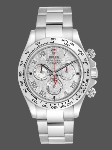 Rolex Cosmograph Daytona 116509 Meteorite Grey Roman Dial 40MM Mens Replica Watch