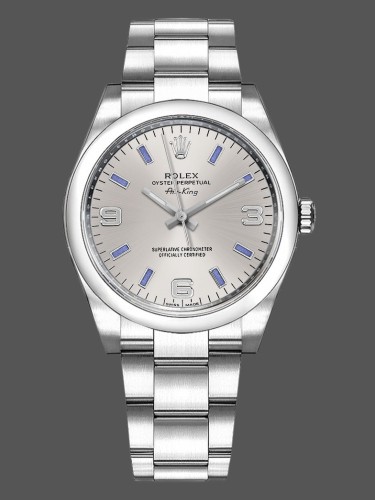 Rolex Oyster Perpetual Air-King 114200 Silver Dial 34mm Unisex Replica watch