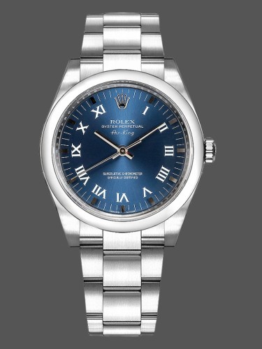 Rolex Oyster Perpetual Air-King 114200 Blue Dial 34mm Unisex Replica Watch