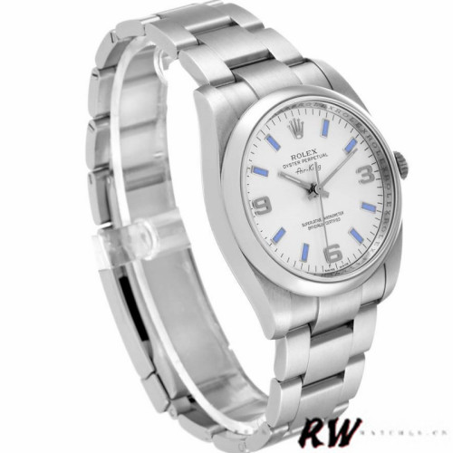 Rolex Oyster Perpetual Air-King 114200 Silver Dial 34mm Unisex Replica watch