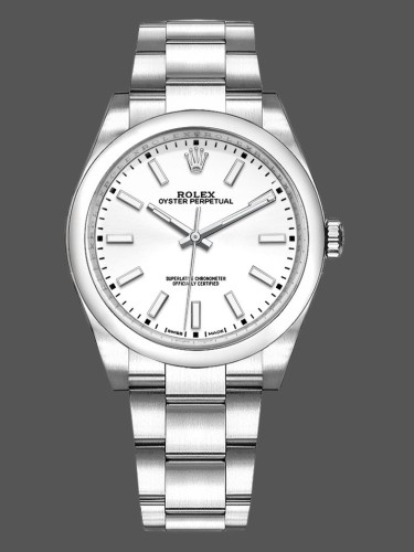 Rolex Oyster Perpetual Air-King 114200 White Index Dial 34mm Unisex Replica watch