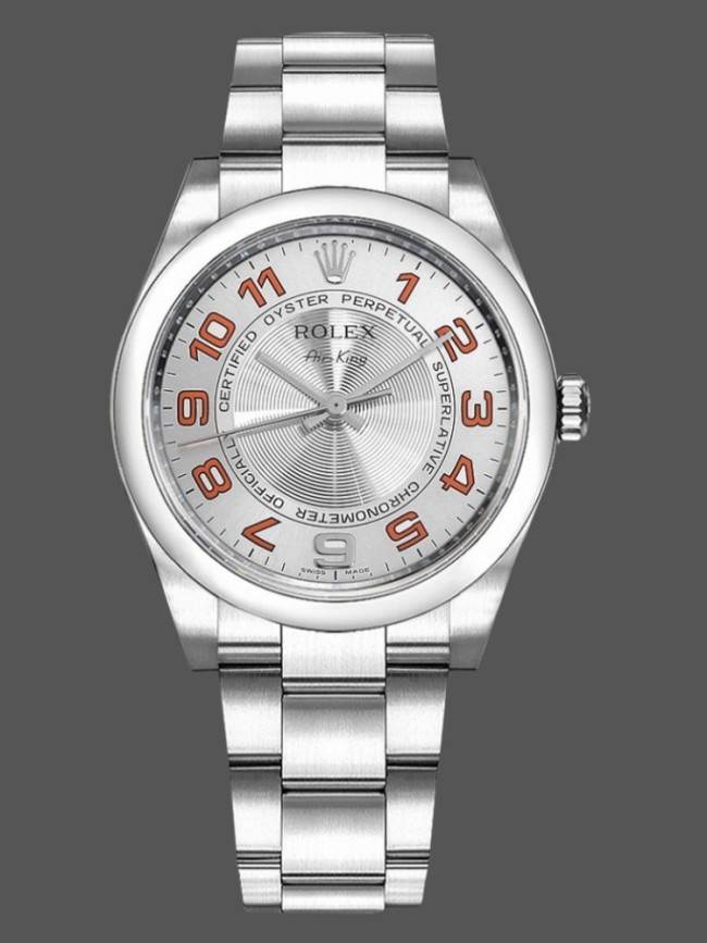 Rolex Oyster Perpetual Air-King 114200 Concentric Silver Dial 34mm Unisex Replica watch