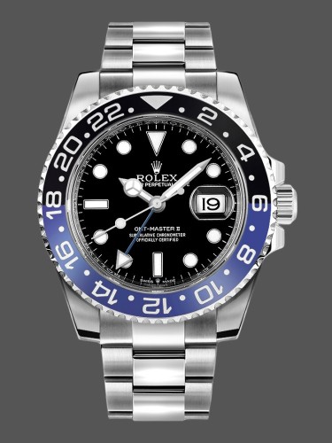 Rolex GMT-Master II 126710BLRO Black Dial Stainless Steel 40MM Mens Replica Watch
