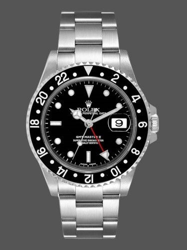 Rolex GMT-Master II 16710 Black Dial Stainless Steel Case 40MM Mens Replica Watch