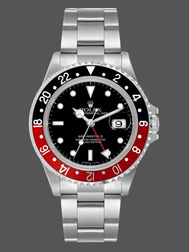 Rolex GMT-Master II 16710 Black Dial Black Red Coke Bezel 40MM Mens Replica Watch