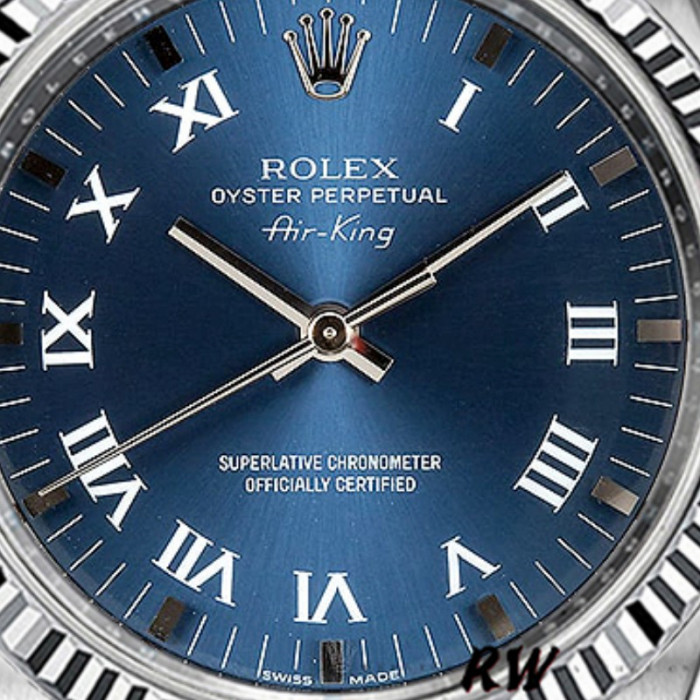Rolex Oyster Perpetual Air-King 114234 Blue Dial 34mm Unisex Replica Watch
