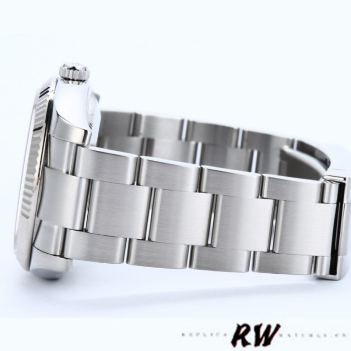 Rolex Oyster Perpetual Air-King 114234 Silver Roman Diamond Dial 34mm Unisex Replica Watch