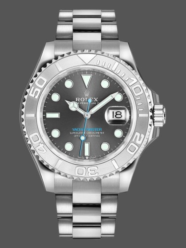 Rolex Yacht-Master 126622 Platinum Bezel Dark Rhodium Grey Dial 40MM Mens Replica Watch