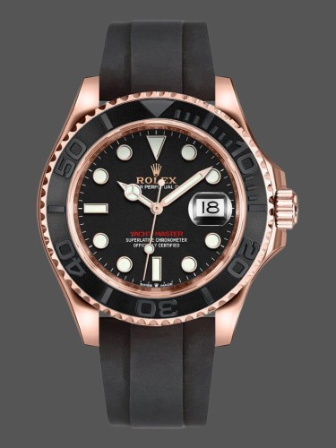 Rolex GMT-Master II 126655 Black Dial Rose Gold 40mm Mens Replica Watch