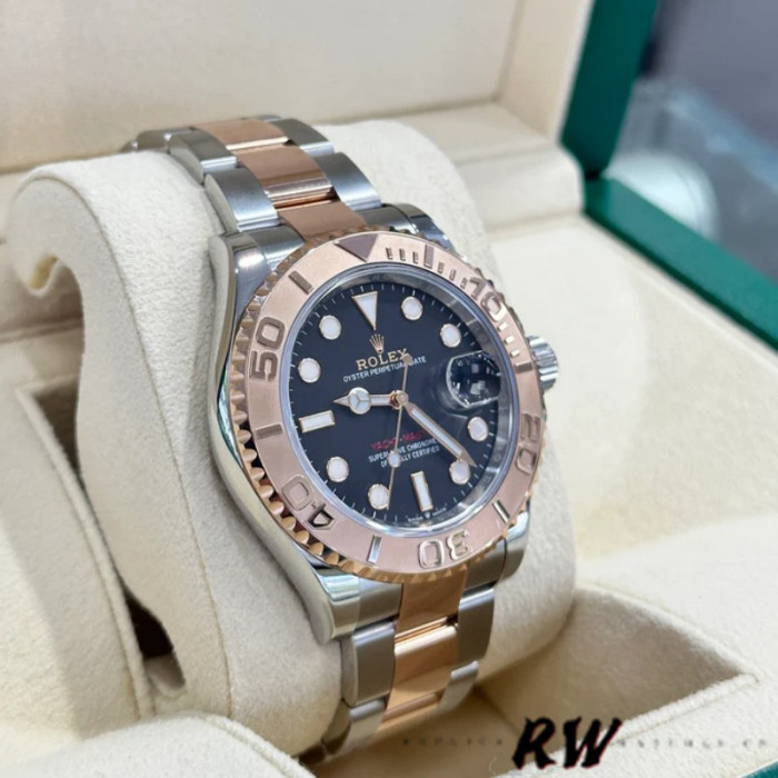 Rolex Yacht-Master 126621 EverRose Gold Black Dial 40MM Mens Replica Watch