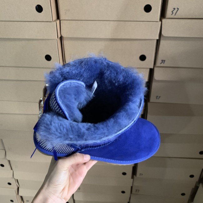 Adult  Wholesale Diamond Bowknot Boots with Box #UG