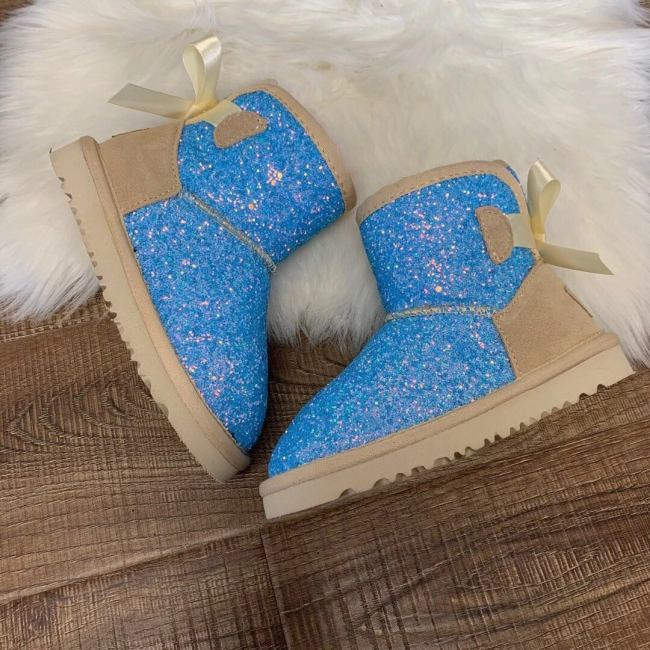 Kids  Wholesale Glitter Boots #UG