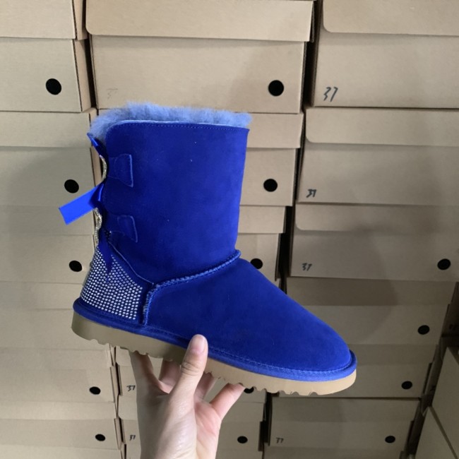 Adult  Wholesale Diamond Bowknot Boots with Box #UG