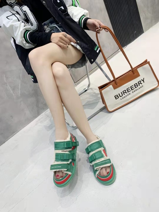 Wholesale NEW Furry Sandals Free Shipping #UG