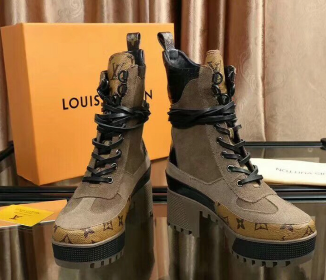 Louis Vuitton Thick Bottom Boots with Box #LOV