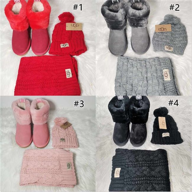 Wholesale Scarf and Boots Set #UG