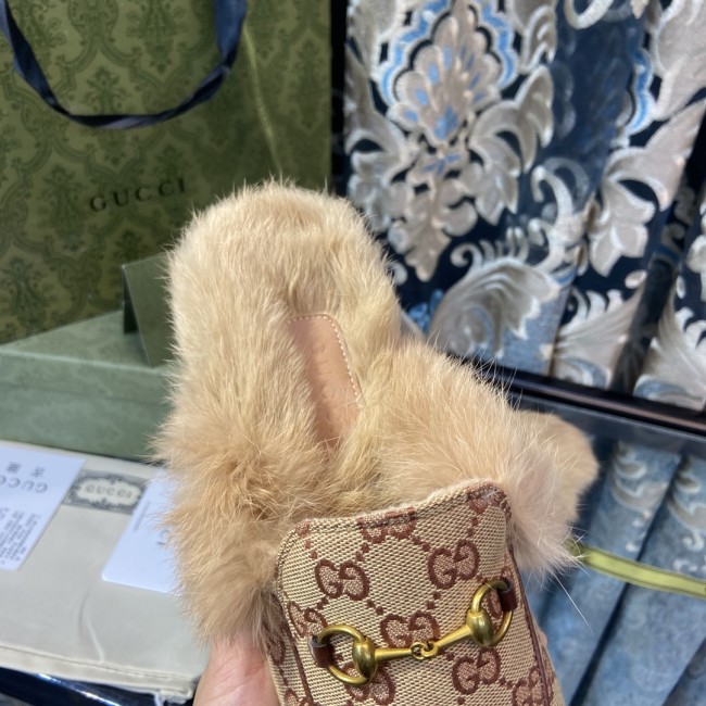 Wholesale Fur Slides with Box #GUI