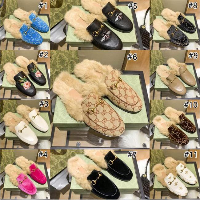 Wholesale Fur Slides with Box #GUI