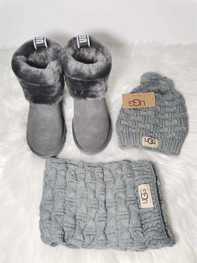 Wholesale Scarf and Boots Set #UG