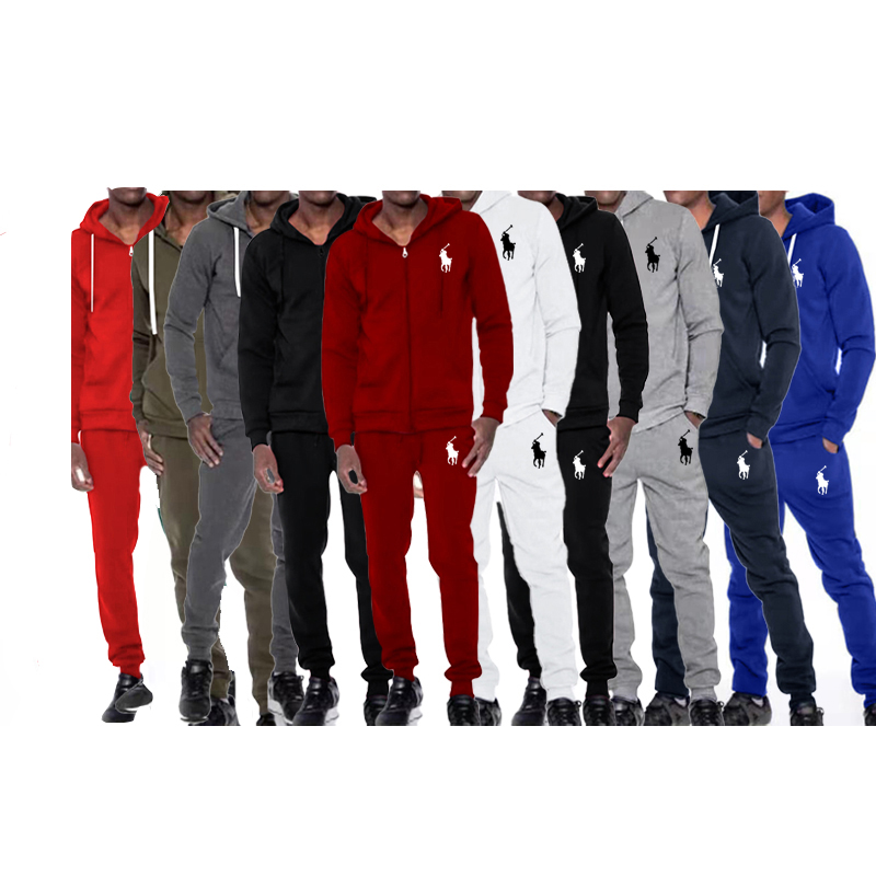 Men's Wholesale Set with Hood Cotton Material with Tag (With Fleece) #POL #NIK