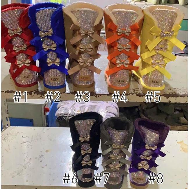 3 Bows Diamond Wholesale Boots #UG