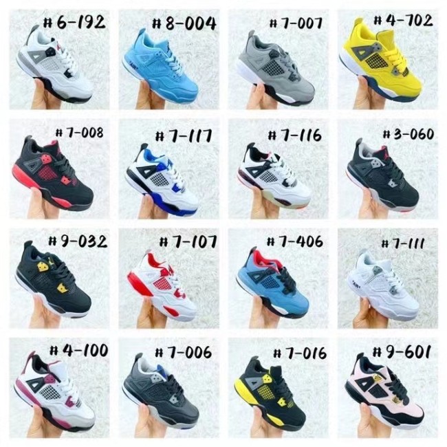 Kids Jordan 4 Shoes with Box