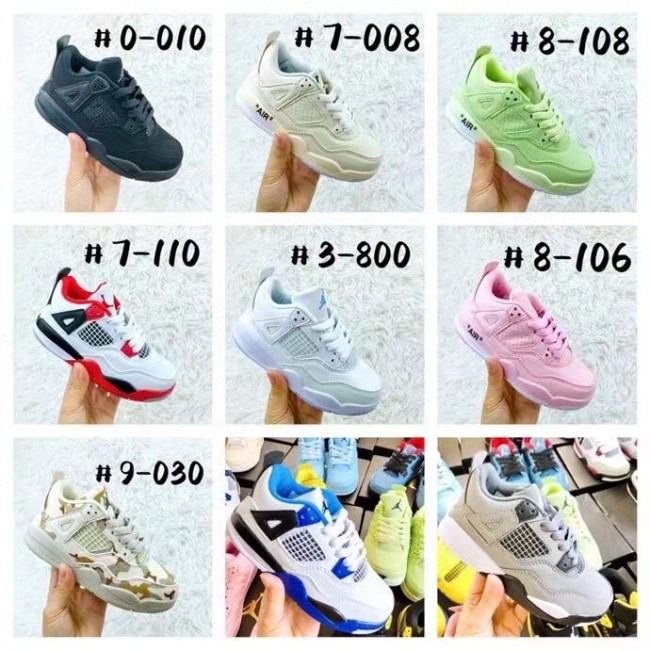 Kids Jordan 4 Shoes with Box