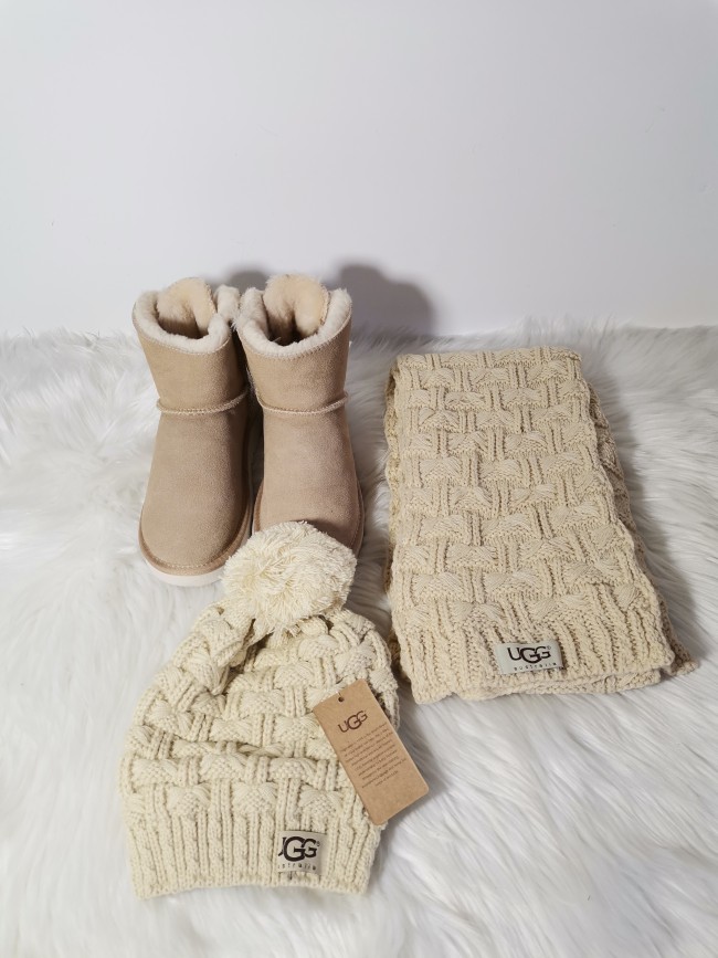 Wholesale Boots Scarf Set #UG