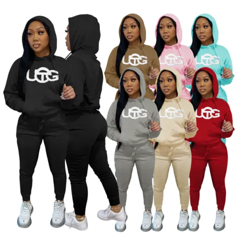 Wholesale Hoodie Set Furry Stiching #UG #TEL