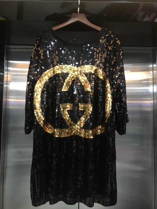 Designer Sequin Shirt Dress