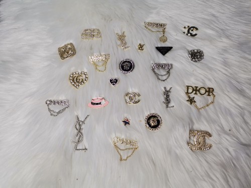 Random Brooches Set 20 pcs