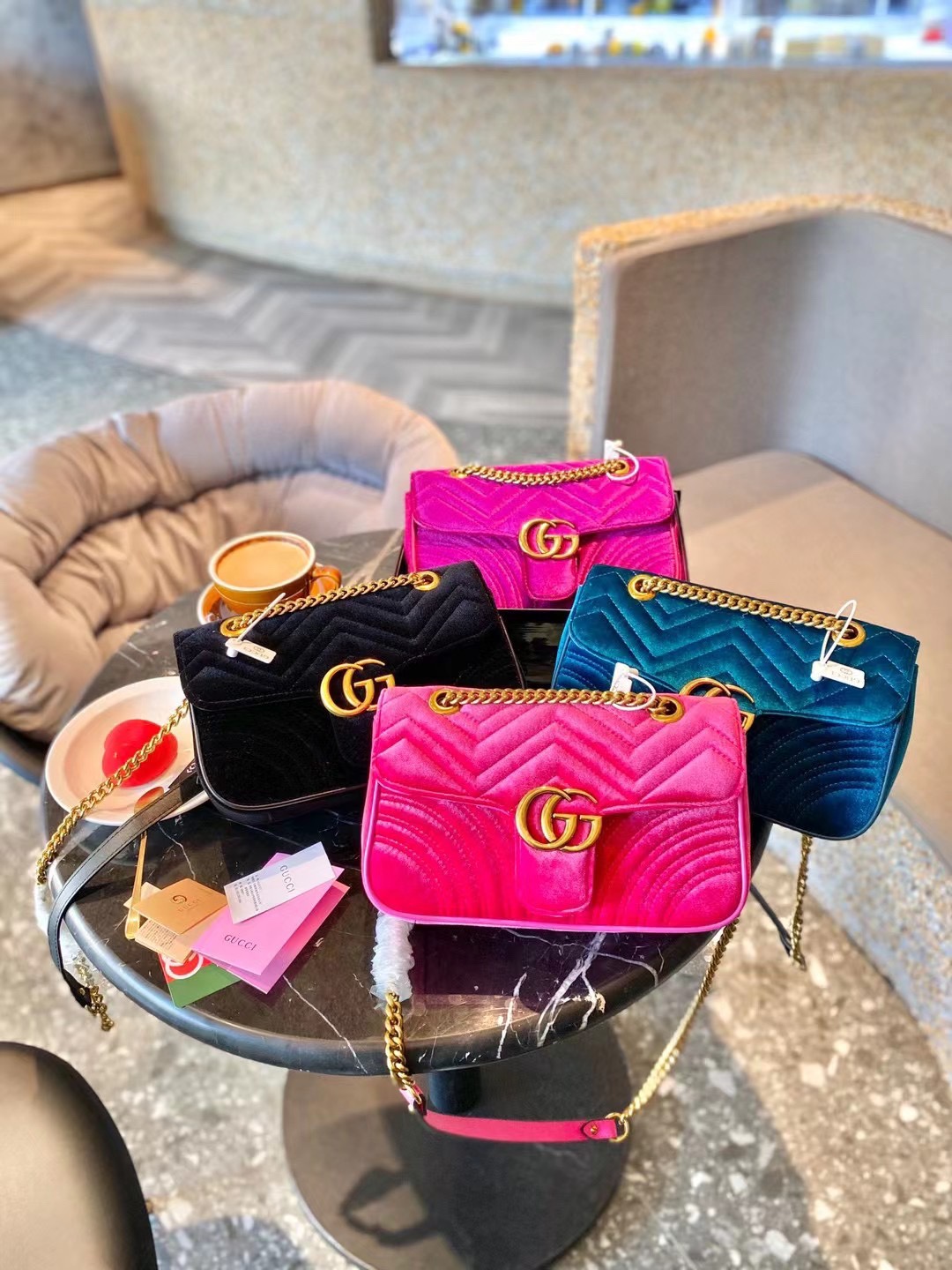 Velvet Wholesale Bag with Box (Big size 27cm)#GUI