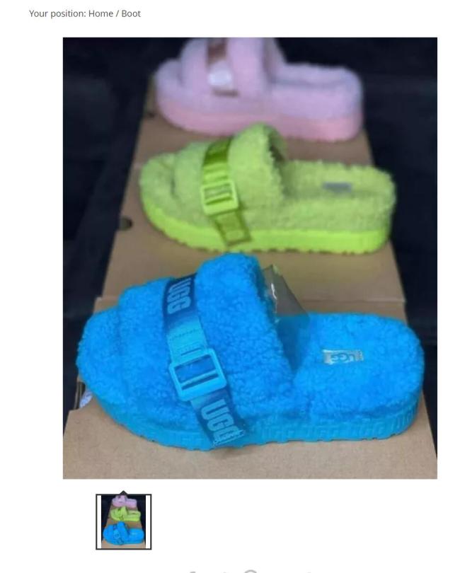 Wholesale Think Bottom Lambswool Slides with Box #UG