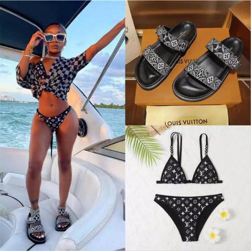 Wholesale Sandals with Swimsuits Set Free Shipping #LOV