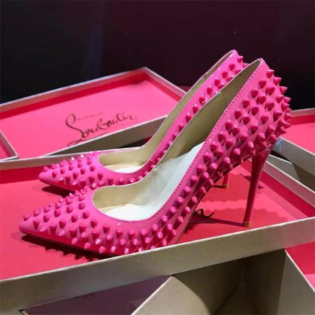 Rose Red  Wholesale Rivet Heel #CL