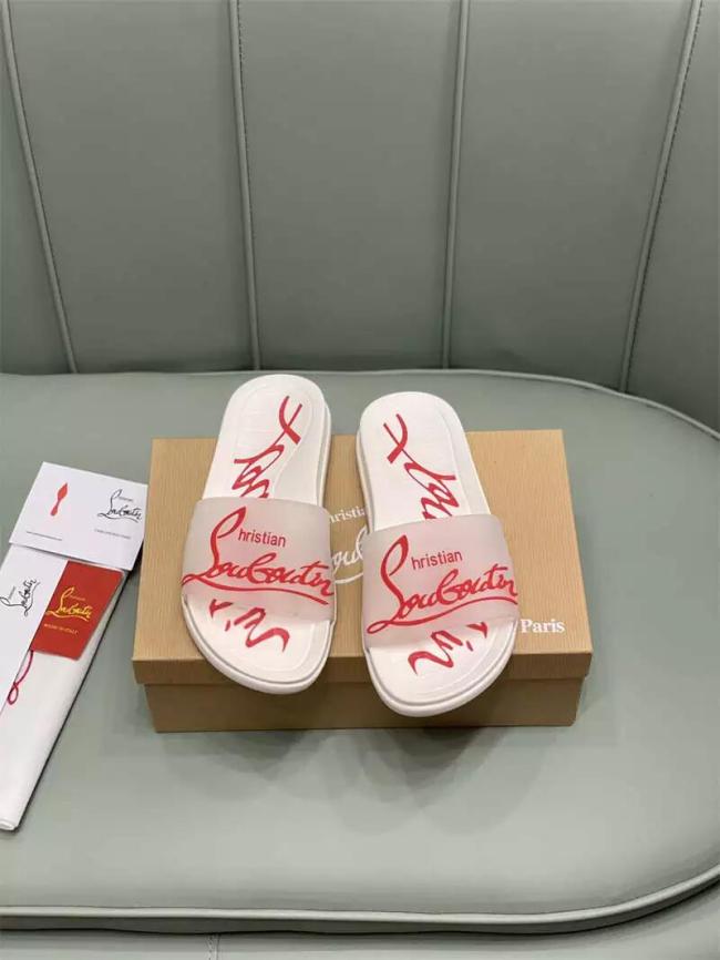 Wholesale Red Bottom Slides with Box #CL