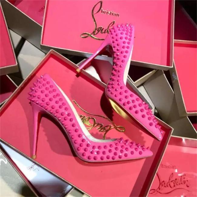 Rose Red  Wholesale Rivet Heel #CL