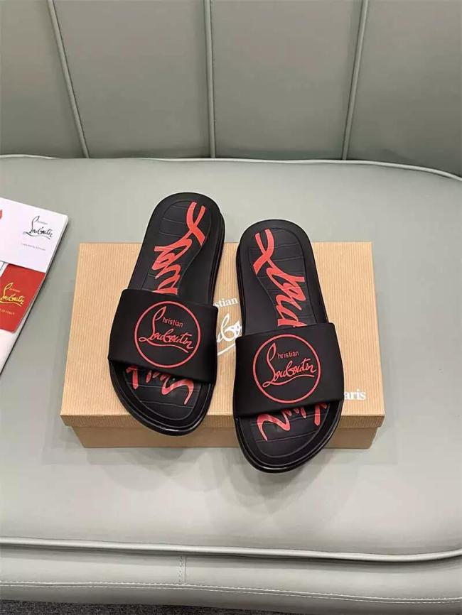 Wholesale Red Bottom Slides with Box #CL