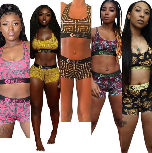 Women Tank Shorts Ethika 2 pcs Set