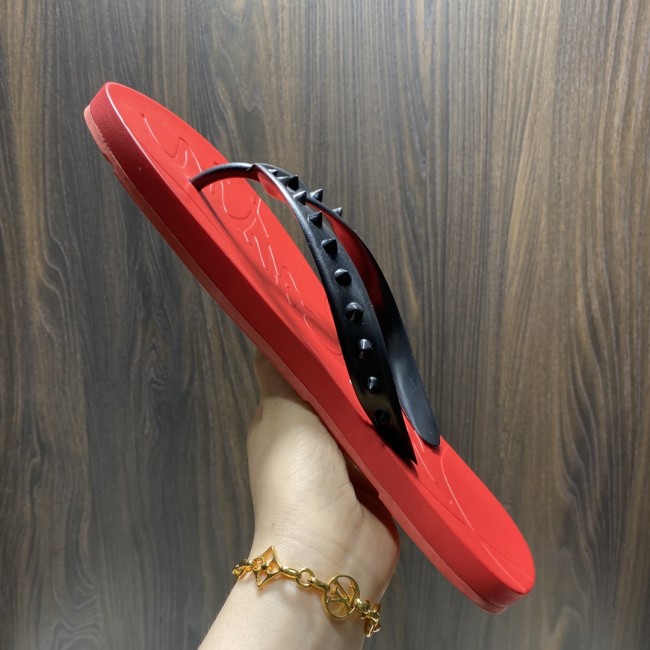 Wholesale  Red Bottom Flip-flops with Box #CL