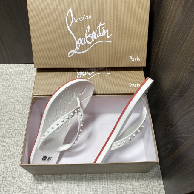 Wholesale  Red Bottom Flip-flops with Box #CL