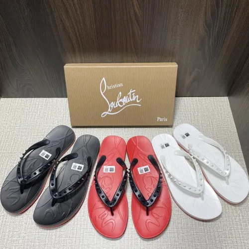Wholesale  Red Bottom Flip-flops with Box #CL