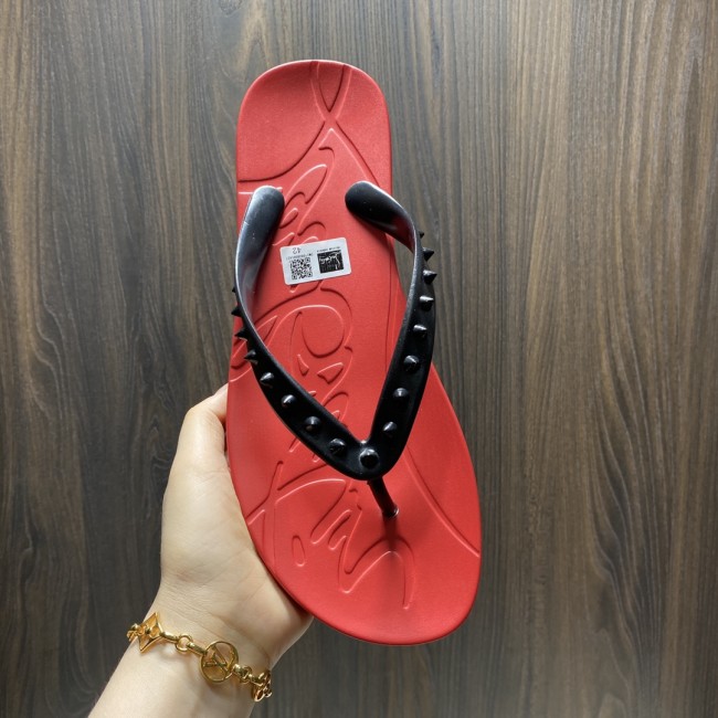 Wholesale  Red Bottom Flip-flops with Box #CL