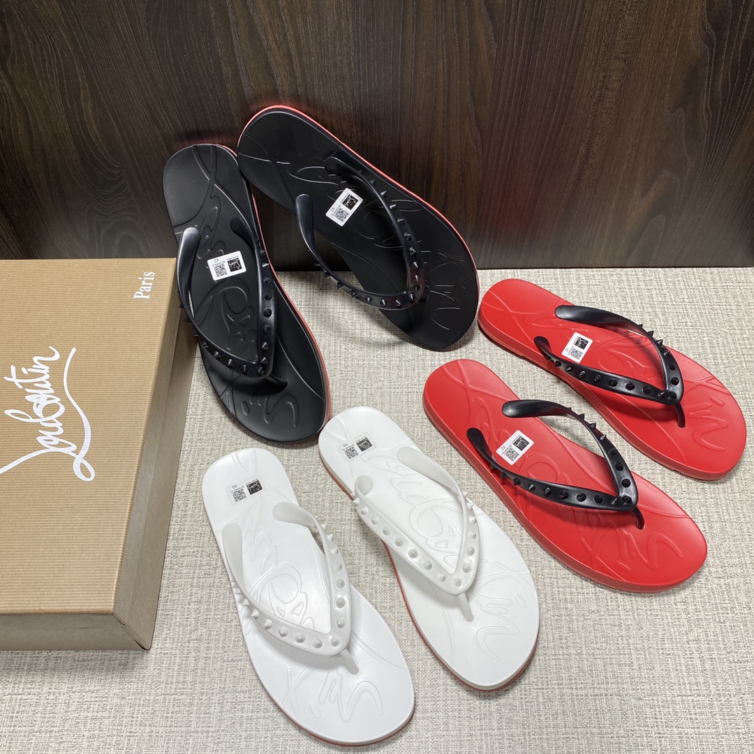 Wholesale Red Bottom Flip-flops with Box #CL